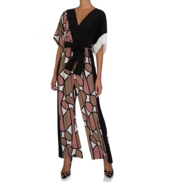 DVF Diane von Furstenberg Foye Belted Jumpsuit - Picture 4 of 11